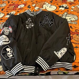 Black Embroidered Men's Jacket